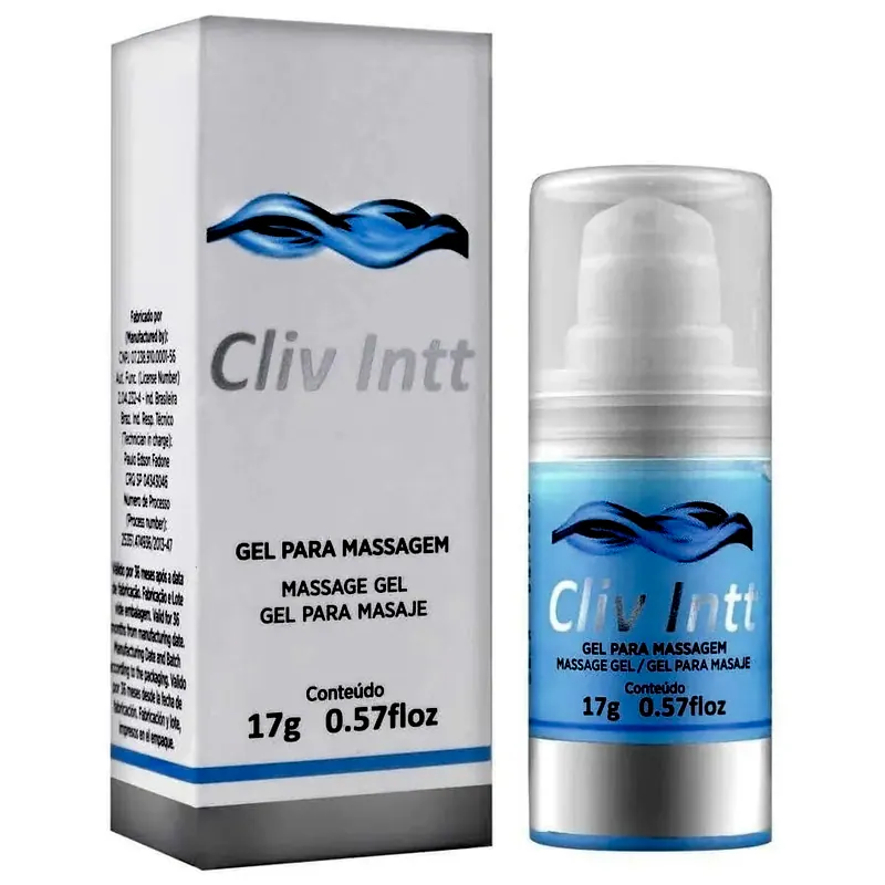 Caixa azul e bisnaga de gel de 17 g
